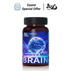 LeafStory Nootropic Brain Supplements For Memory and Focus, Cognitive Function For Mental Health & Clarity with Phosphatidylserine, Vitamin B6 B12, Folate & Dihydromyricetin, 60 Capsules--N2