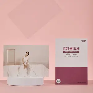 PREMIUM POSTCARD SLEEVES - MAUVE VERSION (160x227MM)