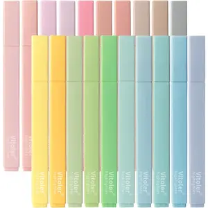 20Pcs Highlighters Assorted Colors Chisel Tip Bible Pens Pastel Markers for Journaling Planner Notes Graduation Gifts