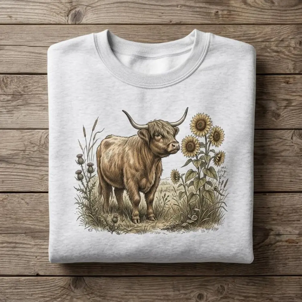 Women's Fitted Polyester-Cotton Vintage Hoodie & Crewneck Top, Unisex Coastal Sea Turtle Graphic Sweatshirt for Beach Lovers #121, Tops, Round Neck, Clothes, Crew Neck, Pullover Hoodie, Digital Print, Casual, Coastal Theme, Turtle Graphic Women's Pullover