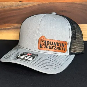 Dunkin deeznuts leather patch hat