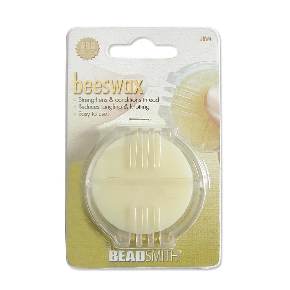 Beeswax Thread Conditioner - Blister Pack, Easy-to-Use Craft Supplies for Sewists, Reduces Knotting, Strengthens for Hand Sewing, Embroidery & Jewelry Cord Sewing Essentials