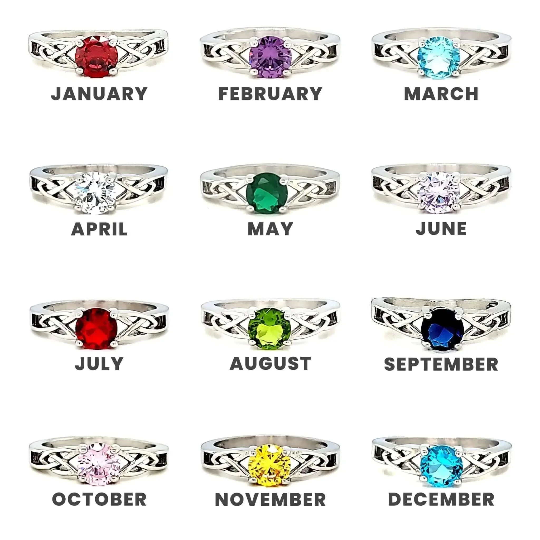 Celtic Birthstone Ring