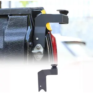 Car Tailgate Antenna Bracket CB Antenna Mount Holder Kit Fit for Toyot@ Tundra 2007-2013 Pickup Trucks Trunk Antenna Metal Base Accessories (Right Side Bracket)