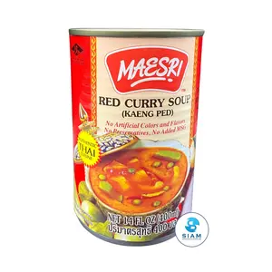 MaeSri Red Curry Soup (Kaeng Ped), Vegetarian (14 oz) ซุปแกงแดง (แกงเผ็ด) แม่ศรี