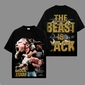 'The Beast Is Back' Brock Lesnar Beast WWE Legend Premium Wrestling T Shirt 100% Cotton T-Shirt The Charismatic Army, Team Xtreme Shirt, WWE Fans Shirt, WWE Event Outfit