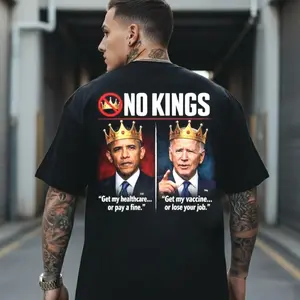 No Kings Print Shirt
