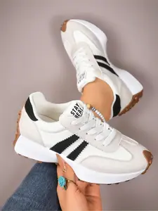 Women Height Increasing Thick Sole Non Slip Comfortable Breathable Running Shoes for Outdoor Sports