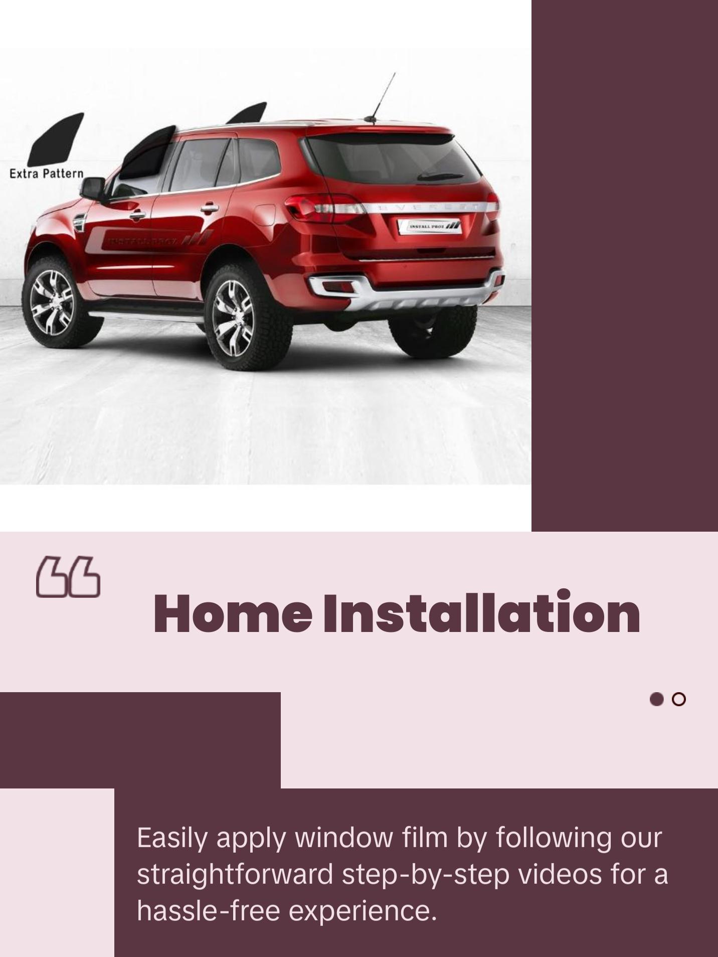 Pre-Cut Tint Kit For Any SUV - 2 Front Windows Pre-Cut Tint Kit For Any SUV - 2 Front Windows