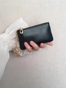 New Women's Mini Wallet, Keychain Wristlet Wallet, Small Zipper Keychain Purse, Thin Compact Coin Pouch, Makeup Storage Bag, Travel Wallet, Ladies Card Holder