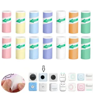 Self-adhesive Sticker, Sticky Label, 7 Rolls/14 Rolls/28 Rolls Colorful Office Label Paper, Print Label Paper for Mini Printer, labels for printers, Pose Machine, Instant Camera