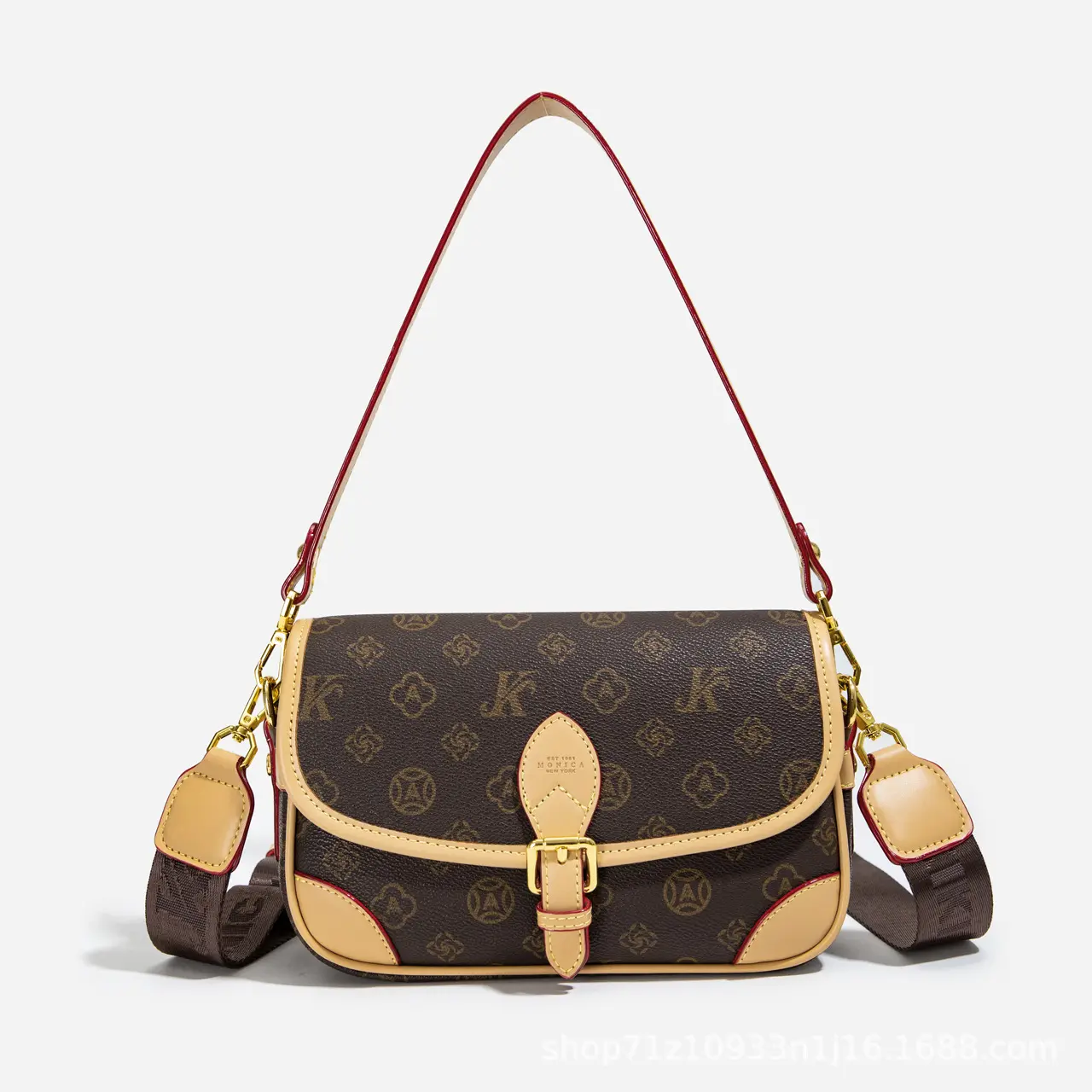 2026 New Women's Baguette-Print Shoulder Bag – Premium Retro Underarm/Crossbody Style; Versatile, Minimalist, and Chic