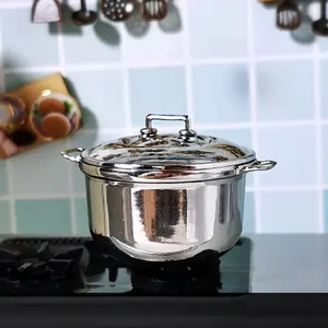 2 Inch Mini Metal Cooking Pot Ramen Pot with Lid Aluminum Alloy Cute Girl Kitchen Accessory Durable Home Decor and Play Christmas New Year Easter Gift