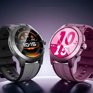 2026 Smart Watch with Standalone GPS Offline Maps 5ATM Waterproof 1.43 AMOLED 14-Day Battery 100 Sports Modes Compass Heart Rate SpO2 Stress Sleep Monitor for Android iOS Men Women Black