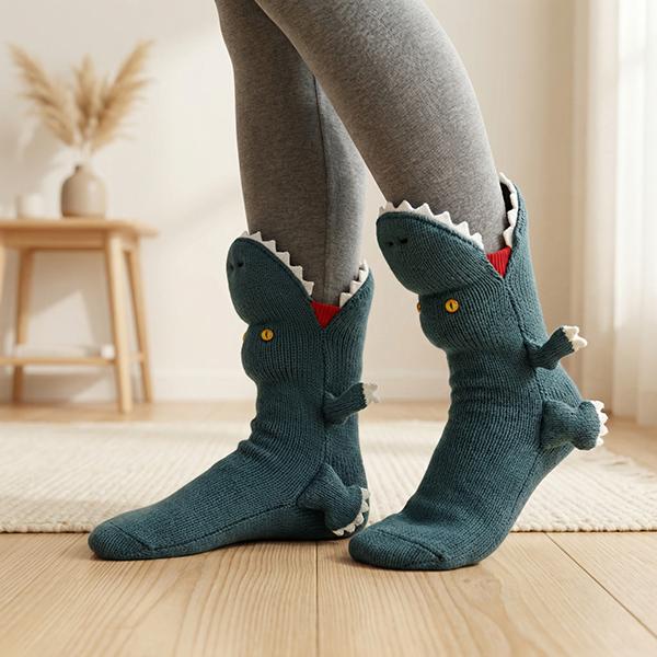 BOFFWAM Animal Knit Socks, Cute Plush Fuzzy Socks for Women Men, Novelty Animal Paw Socks, Soft Warm Cozy Slipper Socks, Cute Cartoon Socks, Funny Socks Gift for Teens Adults, Home Lounge Sleeping Socks, Kawaii Animal Socks