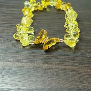 Citrine Fashionable Bracelet - Stackable Trendy Bangles for Modern Fashion Accessories - Enhances Self-Esteem & Motivation - Ideal for Resolving Conflicts & Promoting Positive Energy