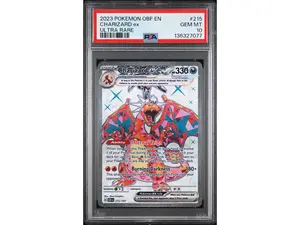 2023 Pokemon Scarlet and Violet Obsidian Flames Ultra Rare Charizard Ex #215 PSA 10