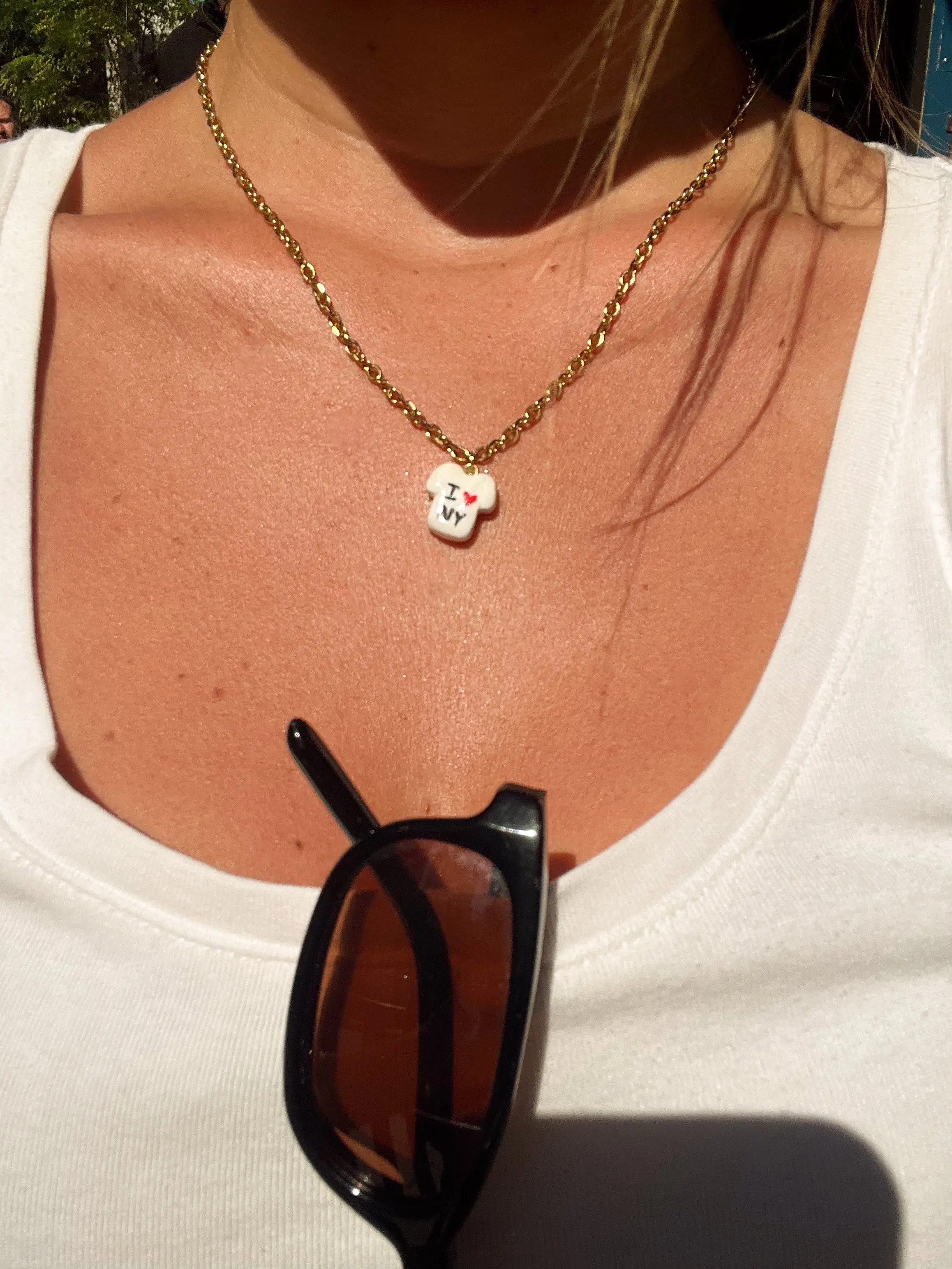 I Heart NY T-Shirt Necklace