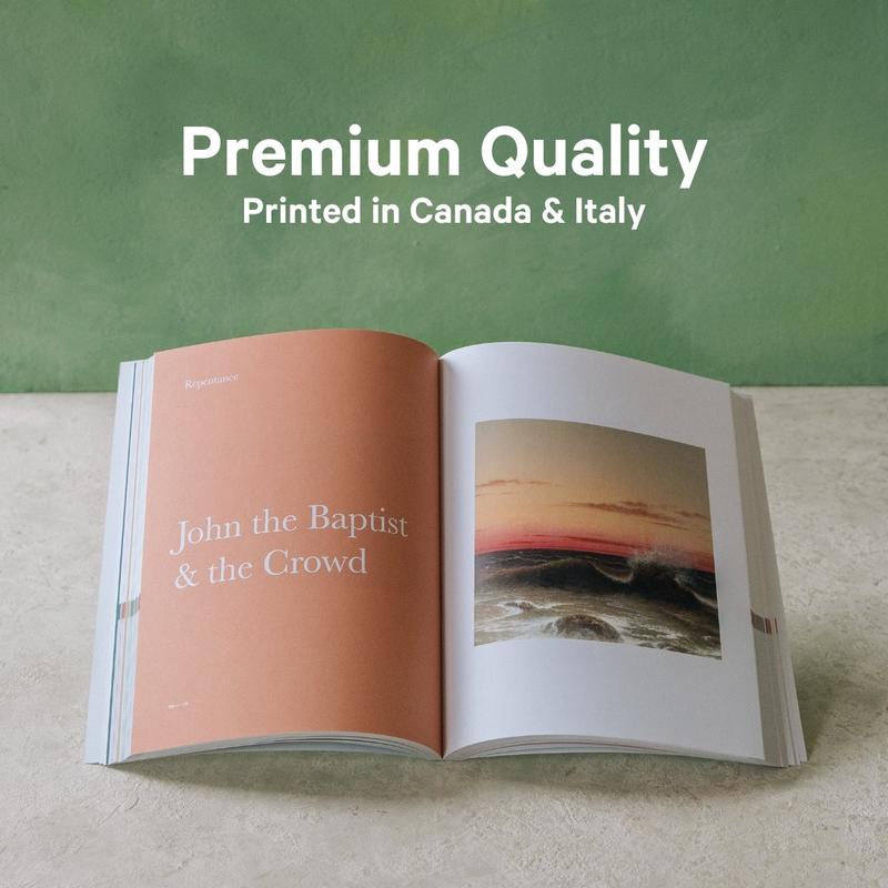 Alabaster The Good and Beautiful Bible Study Volume 1 - Guided Spiritual Bible Study with Daily Prayers and Contemplative Artwork, Thoughtful Gift for Men