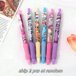 1/2/3/6 Pcs Sponge Cloud Grip Pen, Fast-Drying Click Pens, High-Quality Ink, Perfect Gift for Office & School, Cute Anime Style, Aesthetic Pens
