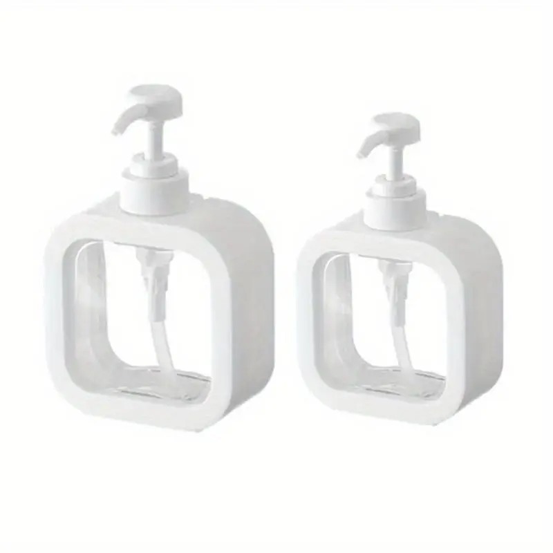 Soap Dispenser White Liquid Lotion Hand Pump Soap Dispenser Refillable Shampoo Bottle Plastic Hand Soap Dispenser Soap Container