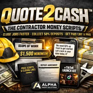 Quote 2 Cash; The Contractor Money Scripts