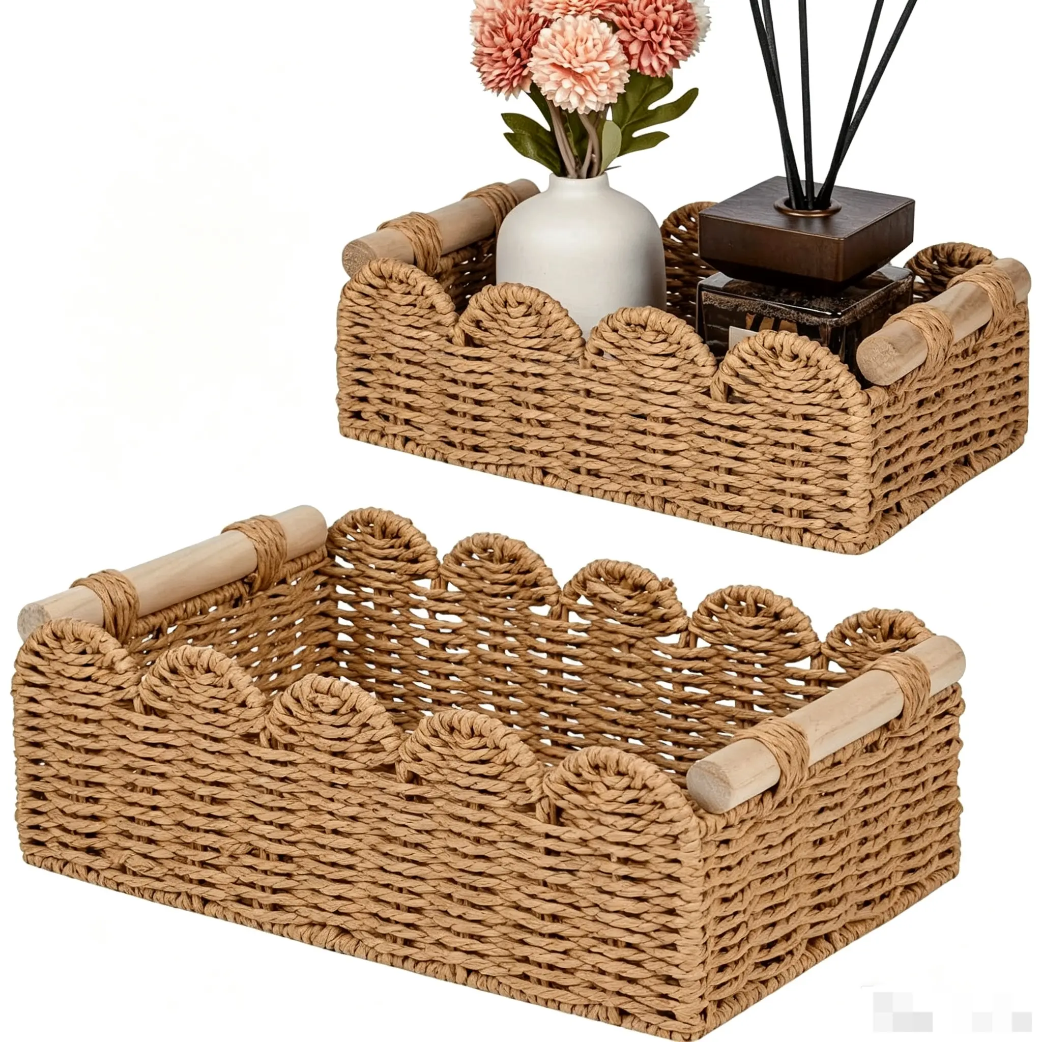 Hand-Woven Multipurpose Storage Basket for Sundries
