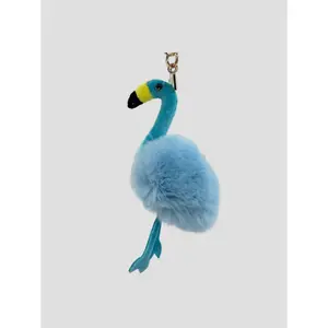Blue Flamingo Keychain