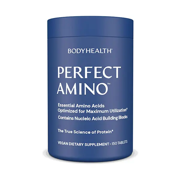PerfectAmino Essential Amino Acid Tablets, Complete EAA Formula with BCAAs, Lysine, Phenylalanine, Threonine, Methionine & Tryptophan, Supports Muscle Recovery, Lean Muscle & Strength, 150 Tablets