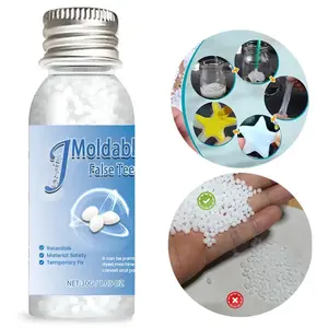 Molded plastic - has high hardness, durability, and can be reused. Suitable for party props and decorations - temporary teeth decoration for vampires.