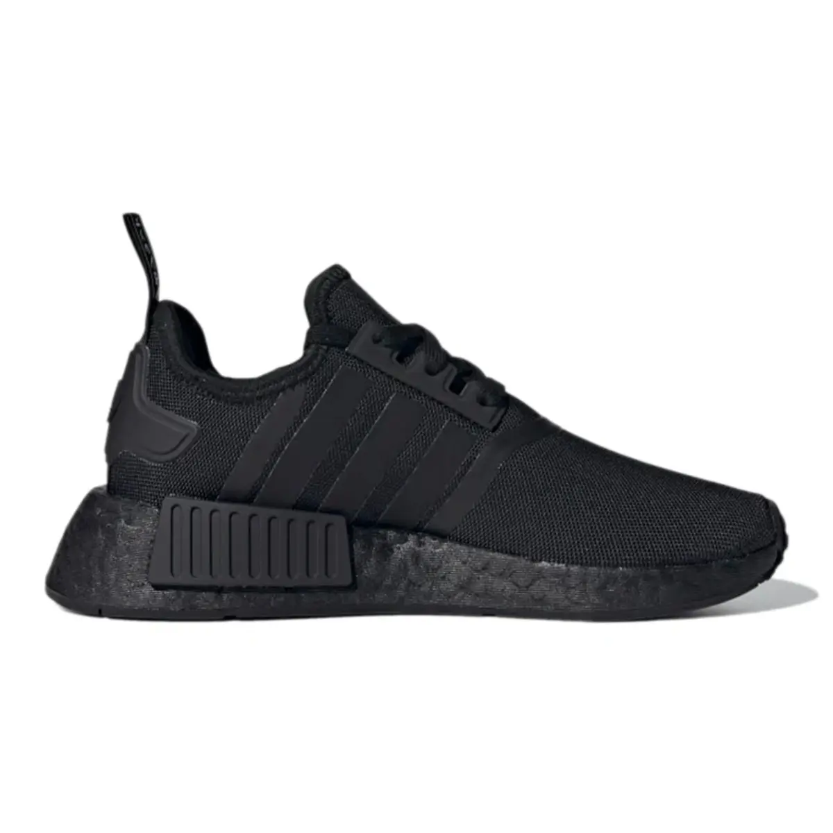 adidas NMD R1 Triple Black Youth Fashion Shoes New