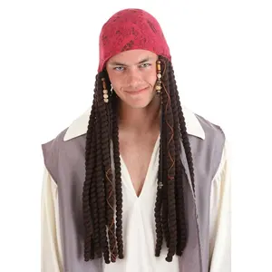 Jack Sparrow Adult Bandana and Dreads Set