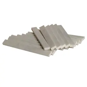 Soapstone, Flat, 1/2 in W x 3/16 in H x 5 in L, White Soapstone, Flat, 1/2 in W x 3/16 in H x 5 in L, White