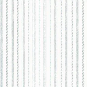 Tempaper and Co. 28 sq ft Nautical Stripe Peel and Stick Wallpaper Aqua Blue