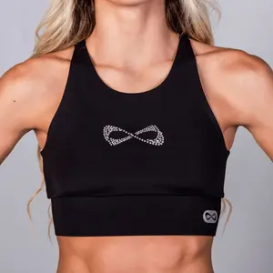 Nfinity Mesh Back Rhinestone Bra