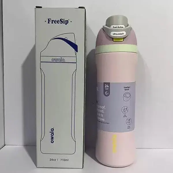 Owala  Free Sip Stainless Steel Water Bottle, 24/32oz,Summer Paradise,Gift