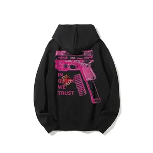 Tactical Target Distressed Pink Blueprint Graphic Hoodie For Men Urban Streetwear Tactical Aesthetic Casual Long Sleeve Pullover Hooded Sweatshirt