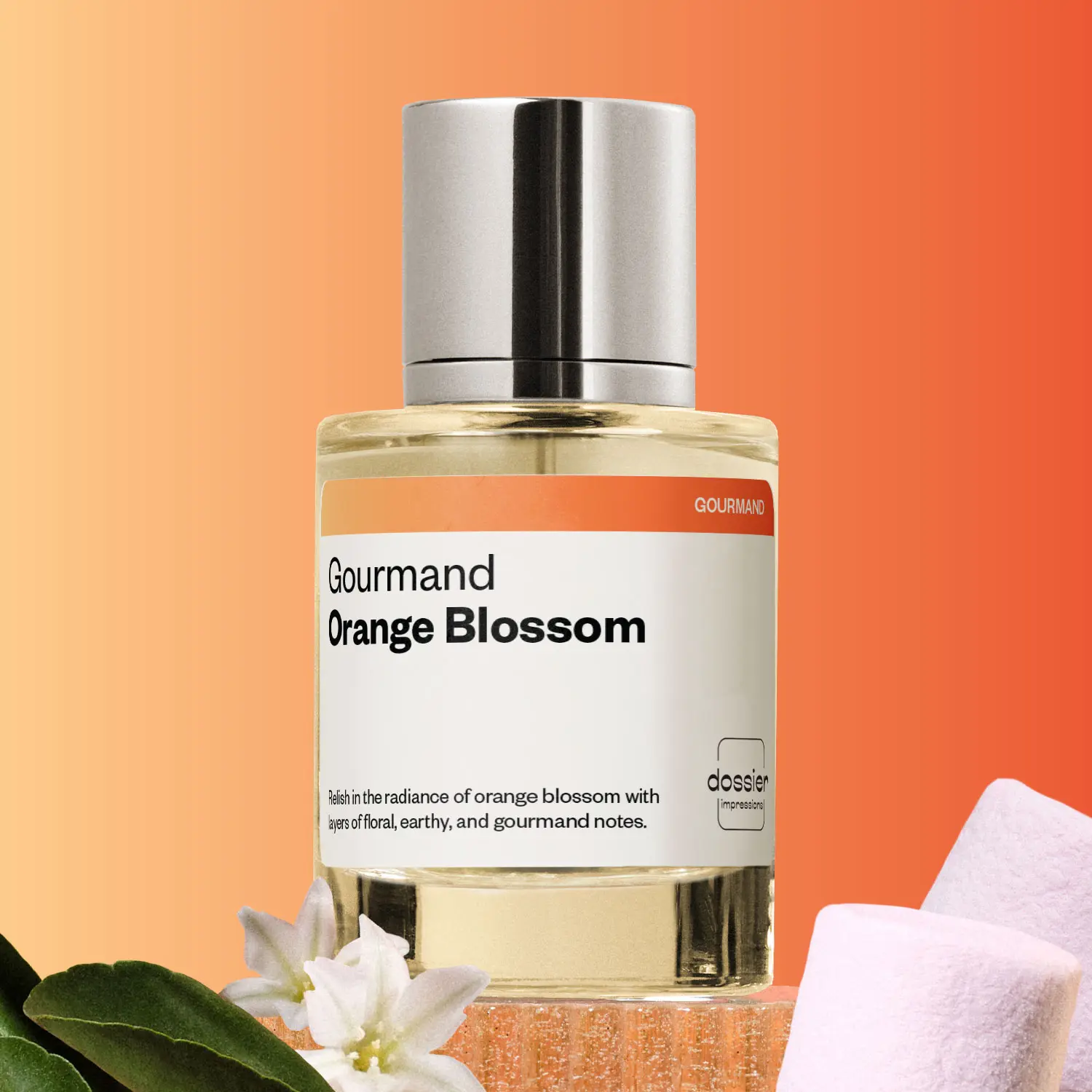Gourmand Orange Blossom, Dossier, Women Perfume, Eau de Parfum, 50ml, Orange Blossom, Hazelnut, Jasmine, Patchouli, Vanilla Gourmand Orange Blossom, Dossier, Women Perfume, Eau de Parfum, 50ml, Orange Blossom, Hazelnut, Jasmine, Patchouli, Vanilla