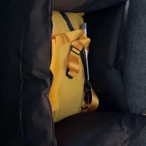 VEVOR Dog Car Seat, Waterproof Dog Booster Seat for Car with Side Handles and A Storage Pocket, Clip-On Safety Leash and PP Cotton Filling, Dog Car Bed for Small Dog up to 25lbs, Black