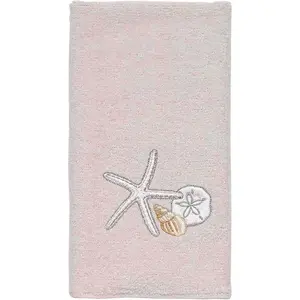 Fingertip Towel Soft & Absorbent Cotton Towel Beach Inspired Bathroom Accessories Seaglass Collection