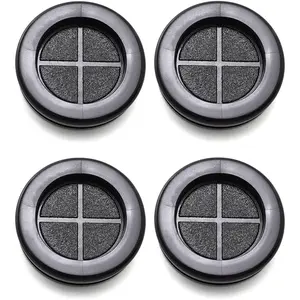 Firewall Rubber Grommets 1-316 Inch ID 1-12 Inch Drill Hole Double-Sided Hole Plugs for Wire Protection - 4 PCS No Brand