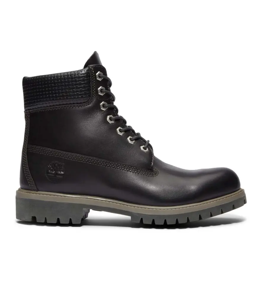 Timberland Men's 6 inch Premium Waterproof Boot Black Full Grain Dark Brown