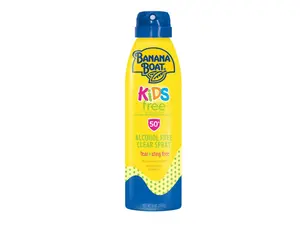 Banana Boat Kids Broad Spectrum SPF 50 Sunscreen Spray - Gentle, 6oz Facial & Body Sun Care (Alcohol, Tear, Sting Free)