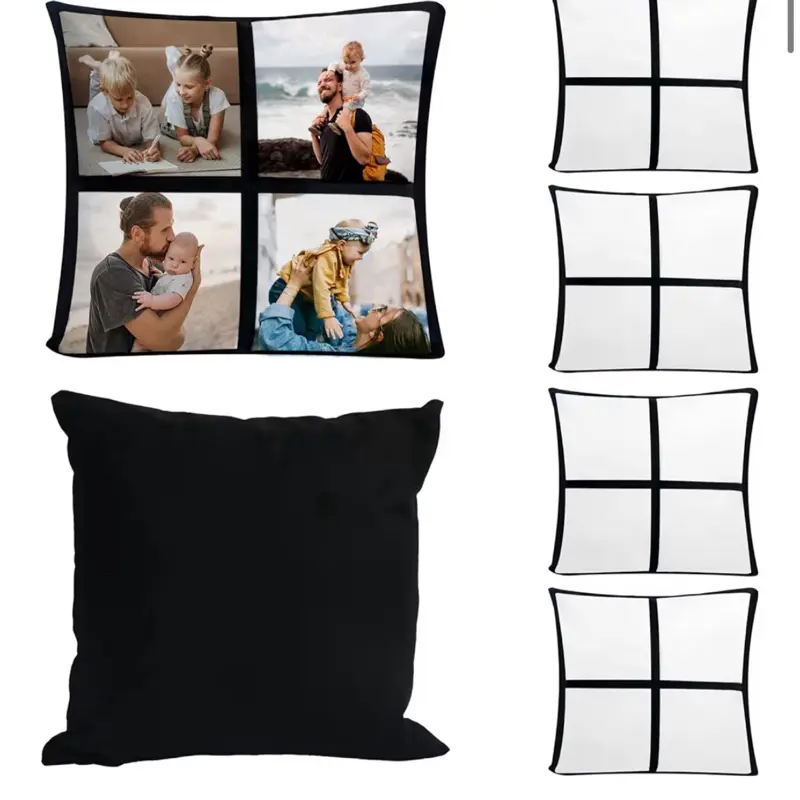 Custom Holiday Keepsake Photo Pillow – 4, 9, or 12 Panel Collage Gift