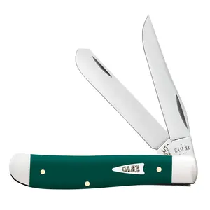 Case XX Mini Trapper Folding Knife – Smooth Spruce Green Synthetic Handle, Stainless Steel, CA64531