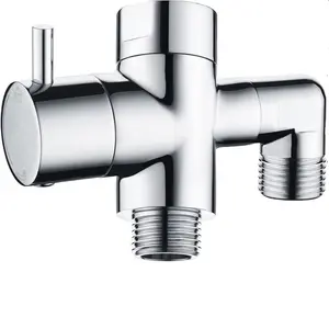 Brass Shower Arm Diverter Valve, 3-Way Shower Head Diverter Valve