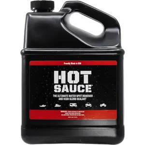Boat Bling HS-0128 Hot Sauce Hard Water Spot Remover, Gallon Refill, for Boats, Rvs, Powersport Vehicles and More, Black,1 Gallon Boat Bling
