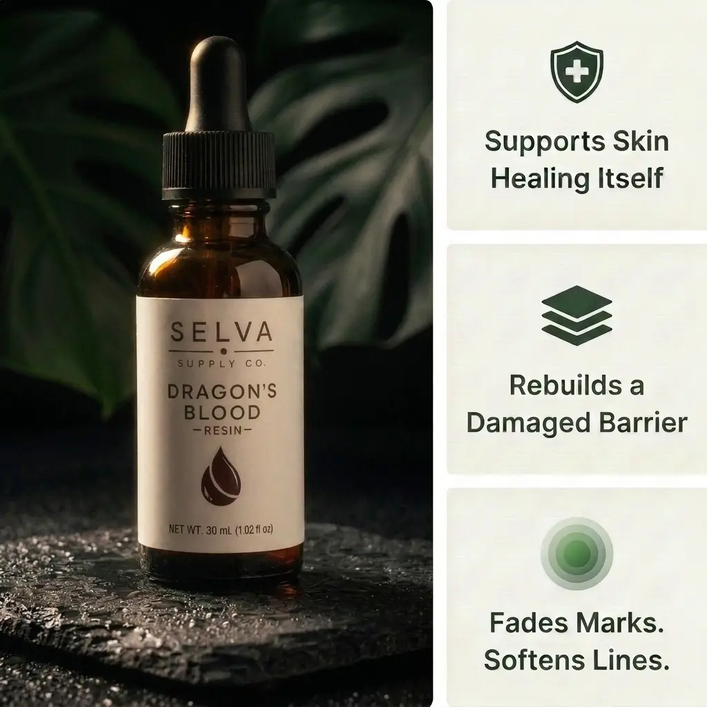 Dragon's Blood Luxury Anti-Aging Serum, Barrier Boost Serum for Skin Repair and Smoother Complexion