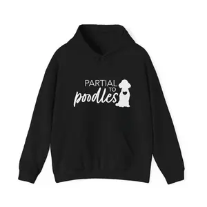Men's dog lovers, poodle enthusiasts, pet owners, animal rescue supporters Graphic Hoodie - Long Sleeve Pullover Regular Fit | Soft & Breathable Fabric, Durable Print, Everyday Comfort, Machine Washable, casual and playful with a minimalist design