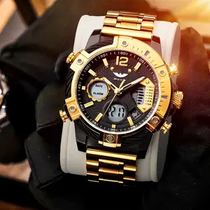 FEICE 2025 Retro Multi-Function Men's Wristwatch Quartz Waterproof Luminous Sport Watch for Everyday Wear & Casual Outings